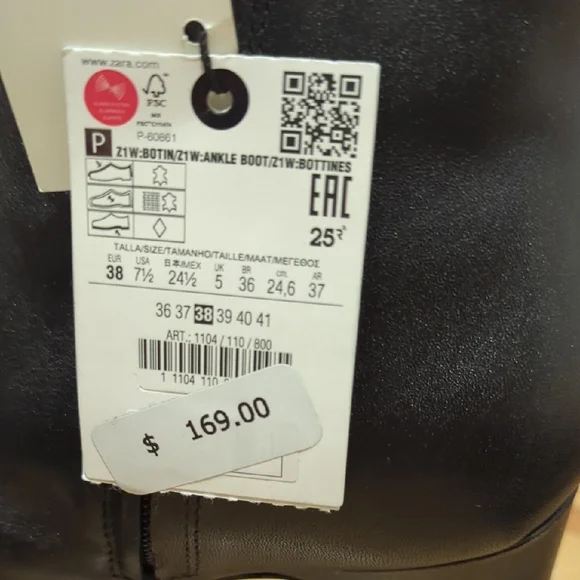 Black Platform Ankle Boots Leather